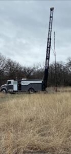 Temperature logs services in Healdton, OK